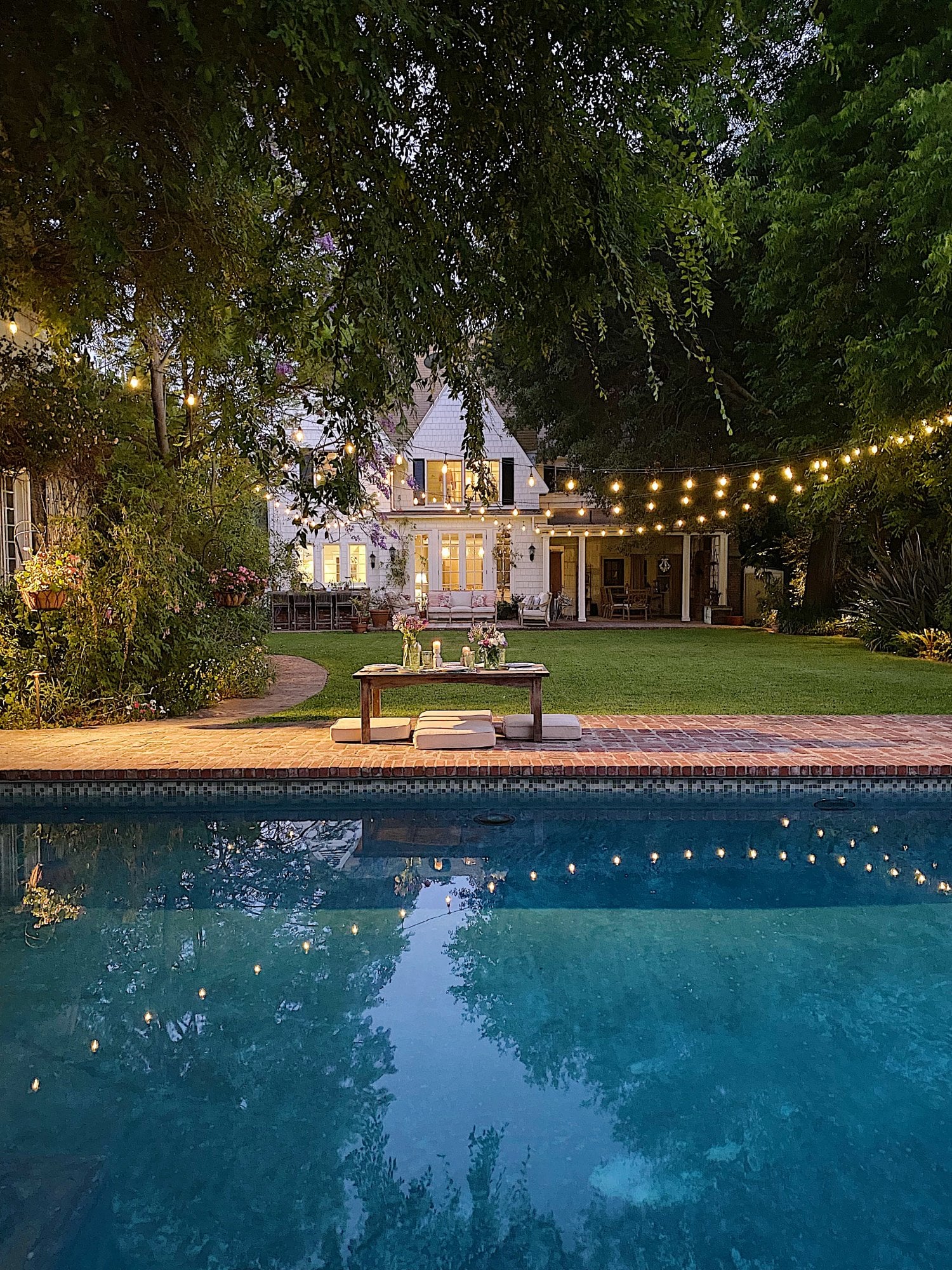 When Seasons Change - Dinner by the Pool