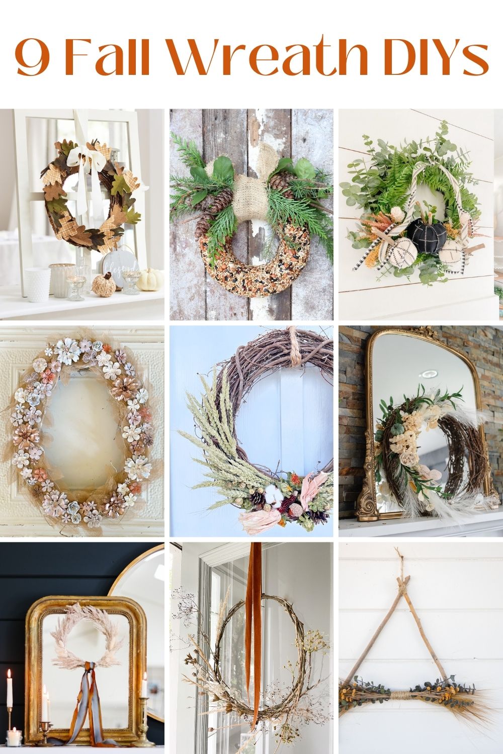 9 Fall Wreath DIYs