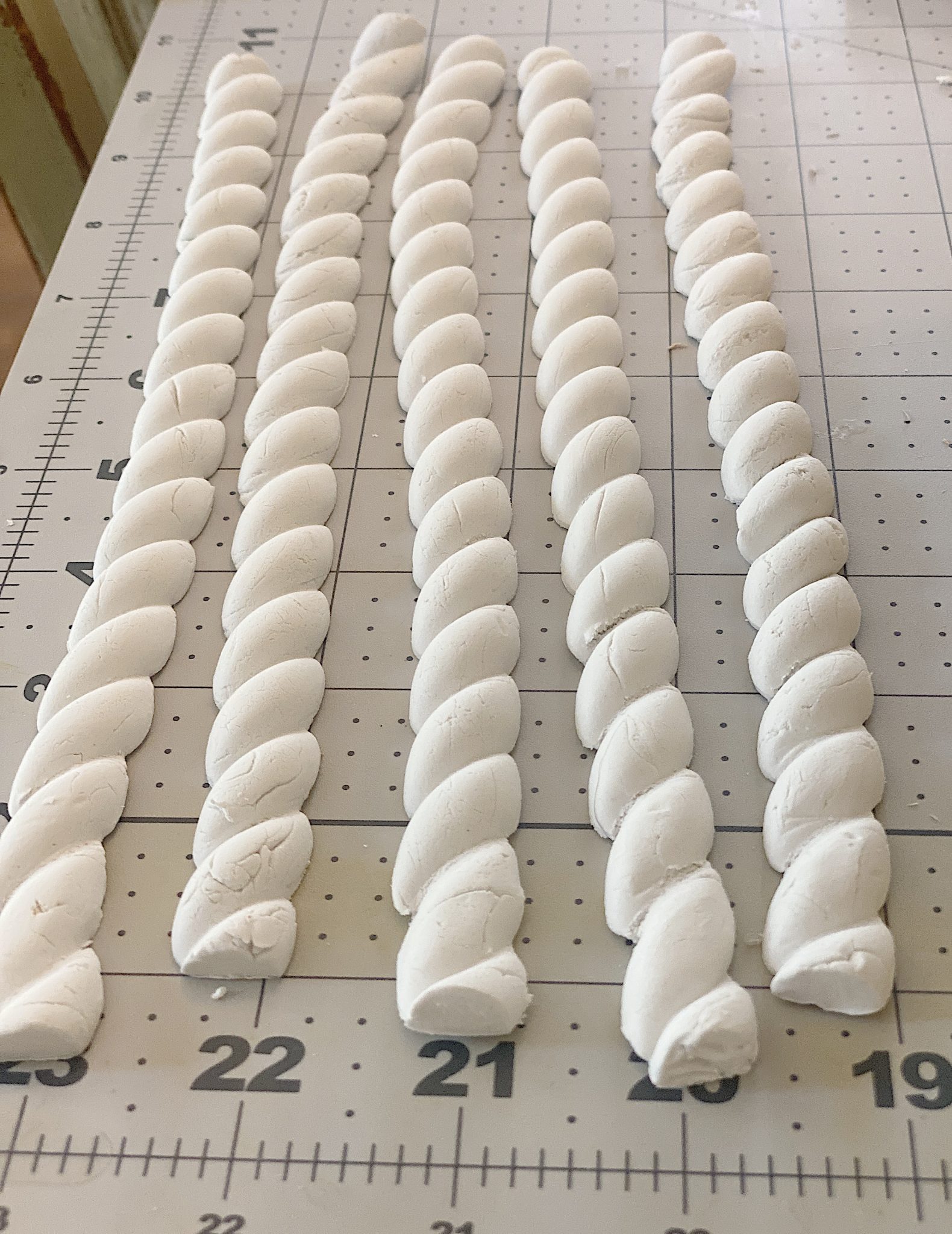 Clay Ropes for Fall Wood Cake Stand