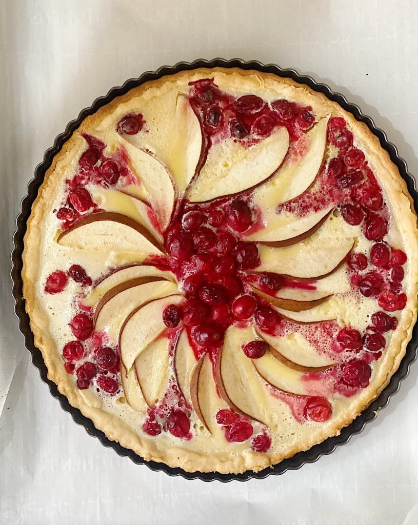 Cranberry Tart with Pears