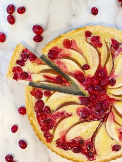 Cranberry and Pear Tart