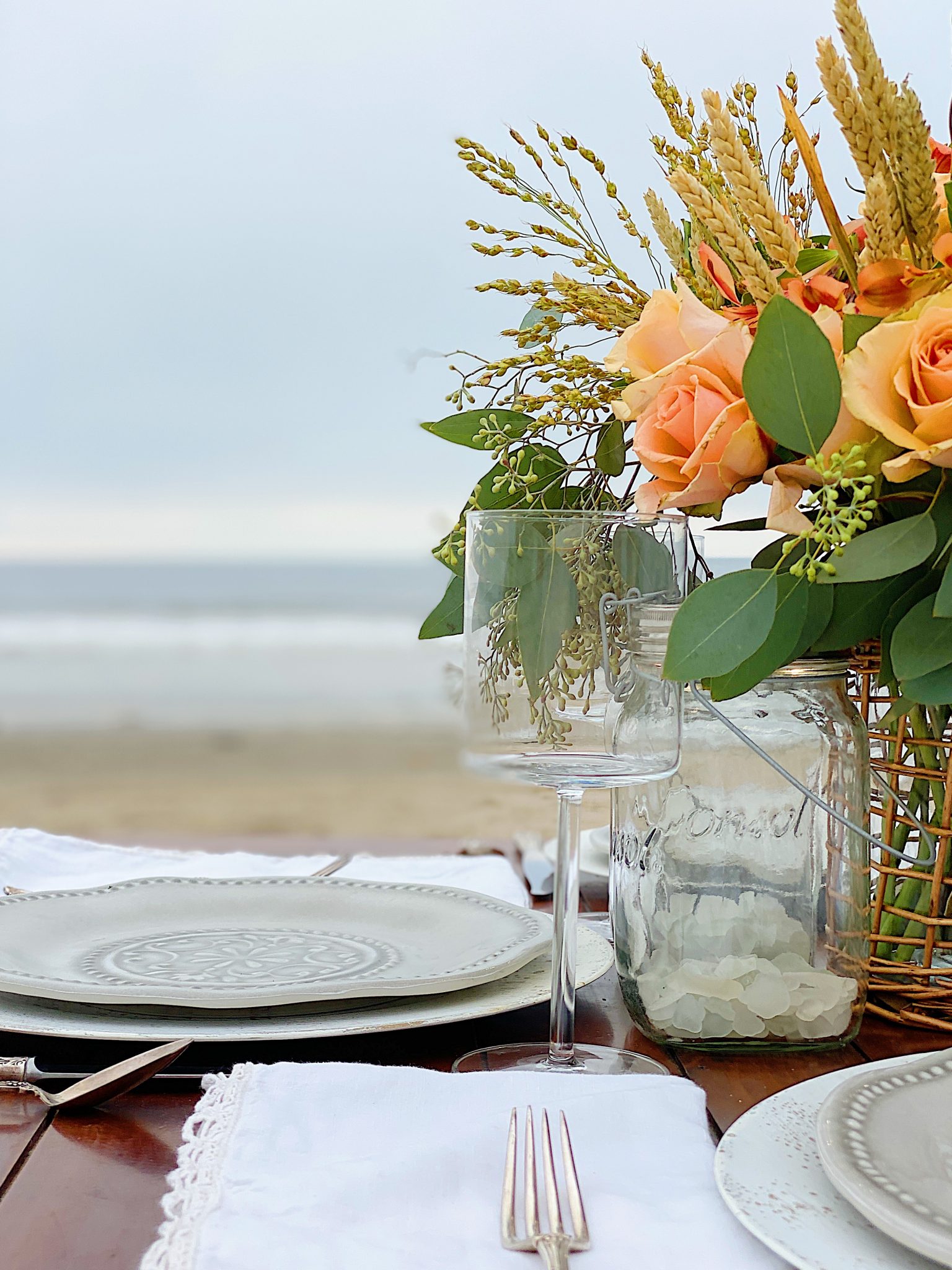 Dinner on the Beach on a Cloudy Day 12