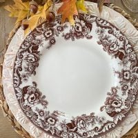 Fall Table Setting DIY Leaf Charger