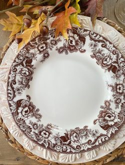Fall Table Setting DIY Leaf Charger