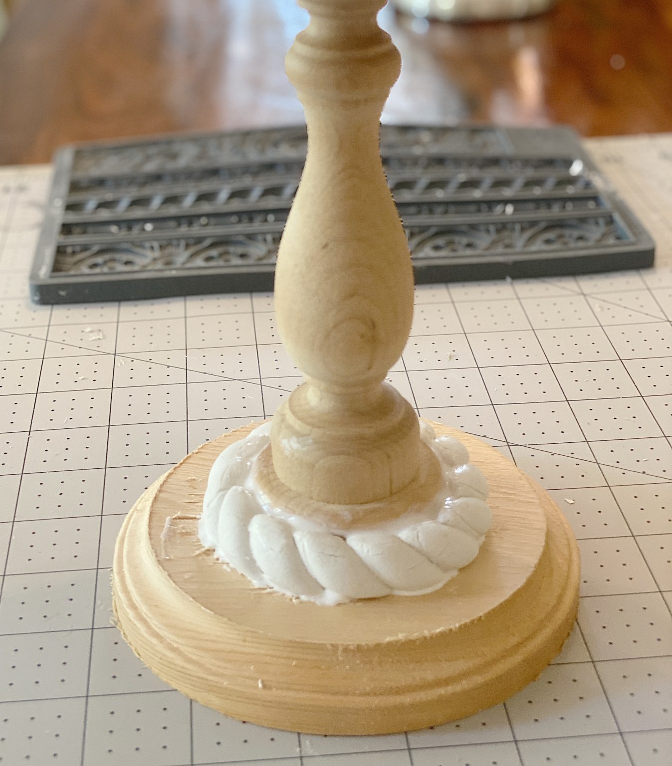 Fall Wood Cake Stand