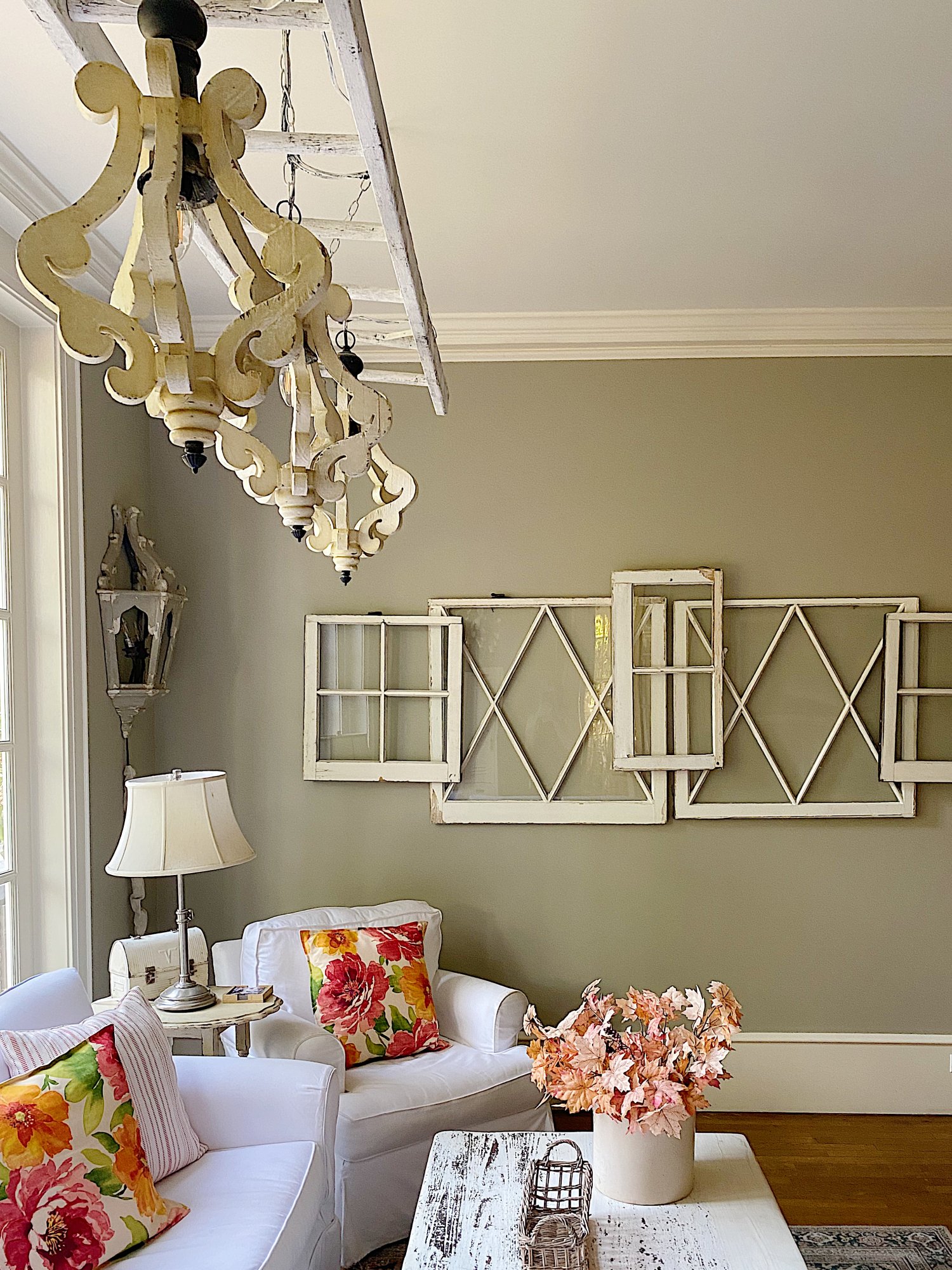 How to Make a Ladder DIY Chandelier