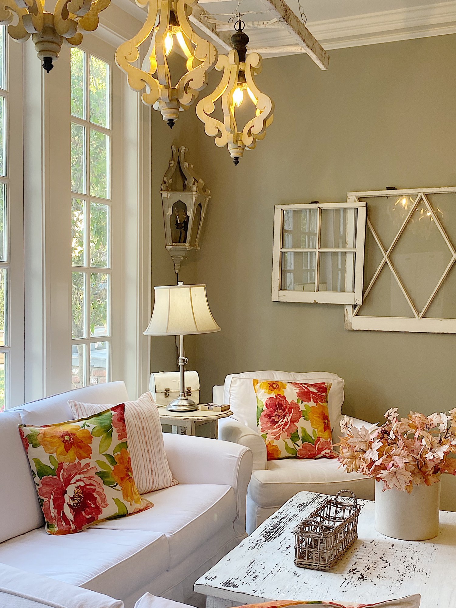How to Make a Ladder DIY Chandelier 2