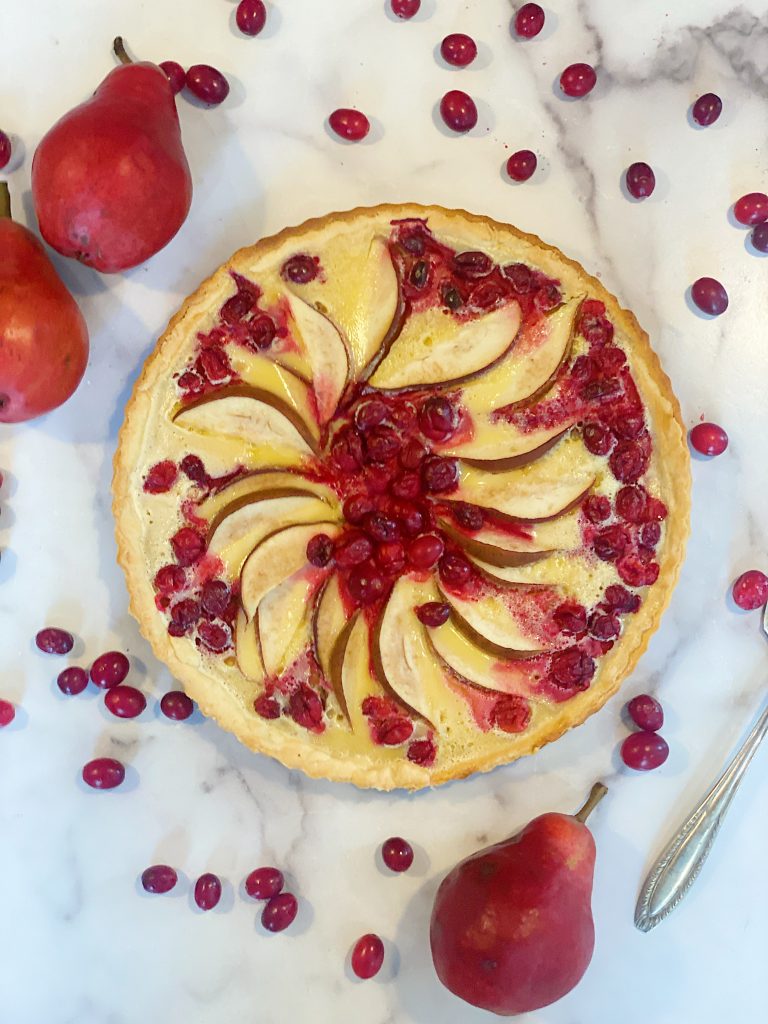 How to Make and Bake a Cranberry and Pear Tart