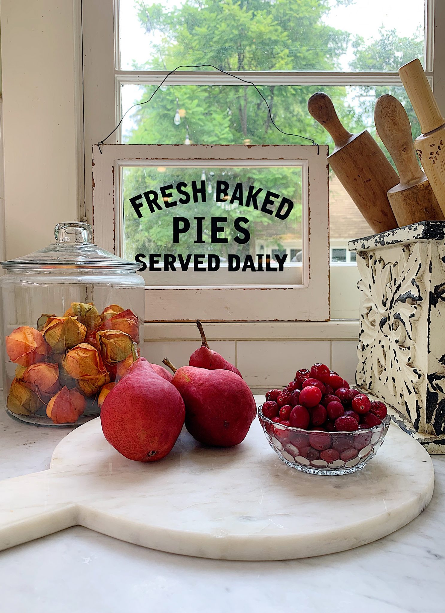 Pears and Cranberries