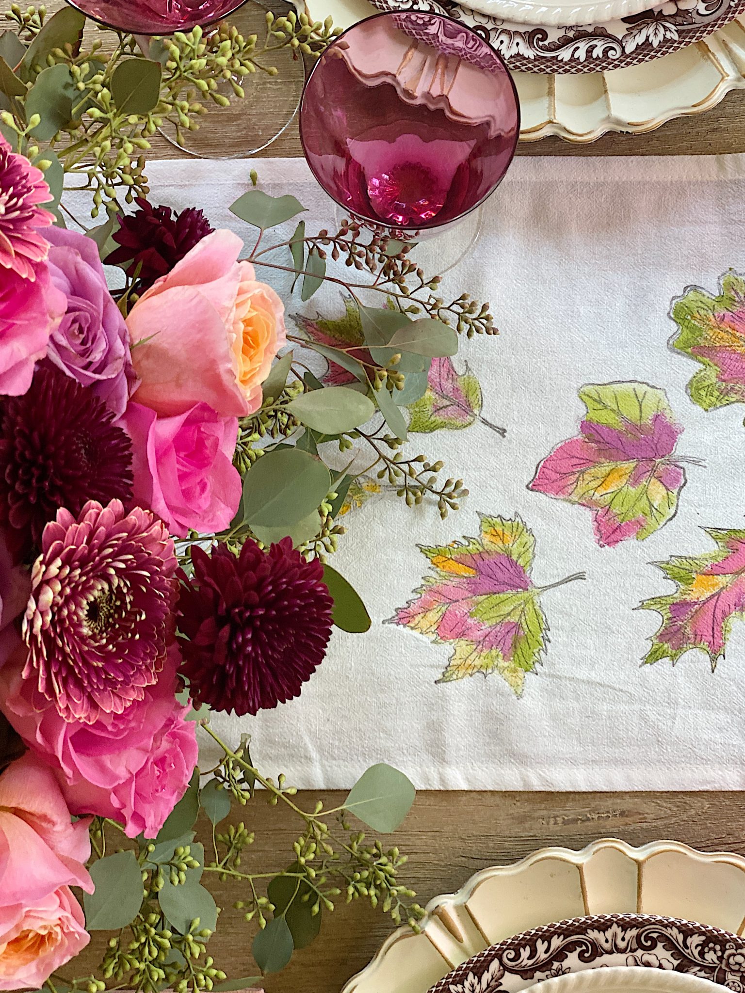 A Tablescape in Thanksgiving Colors