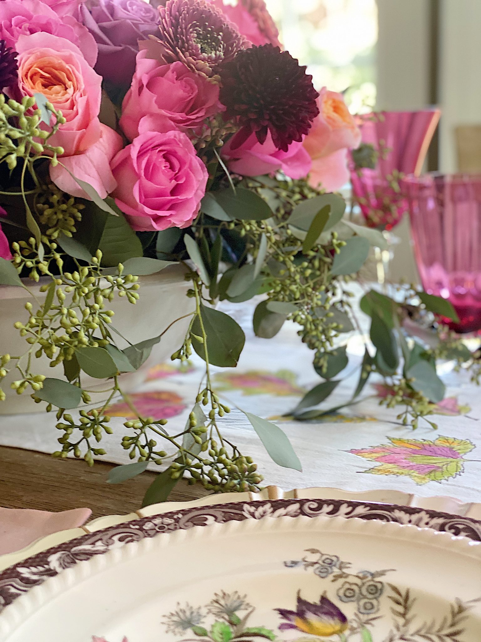 A Tablescape in Thanksgiving Colors 1