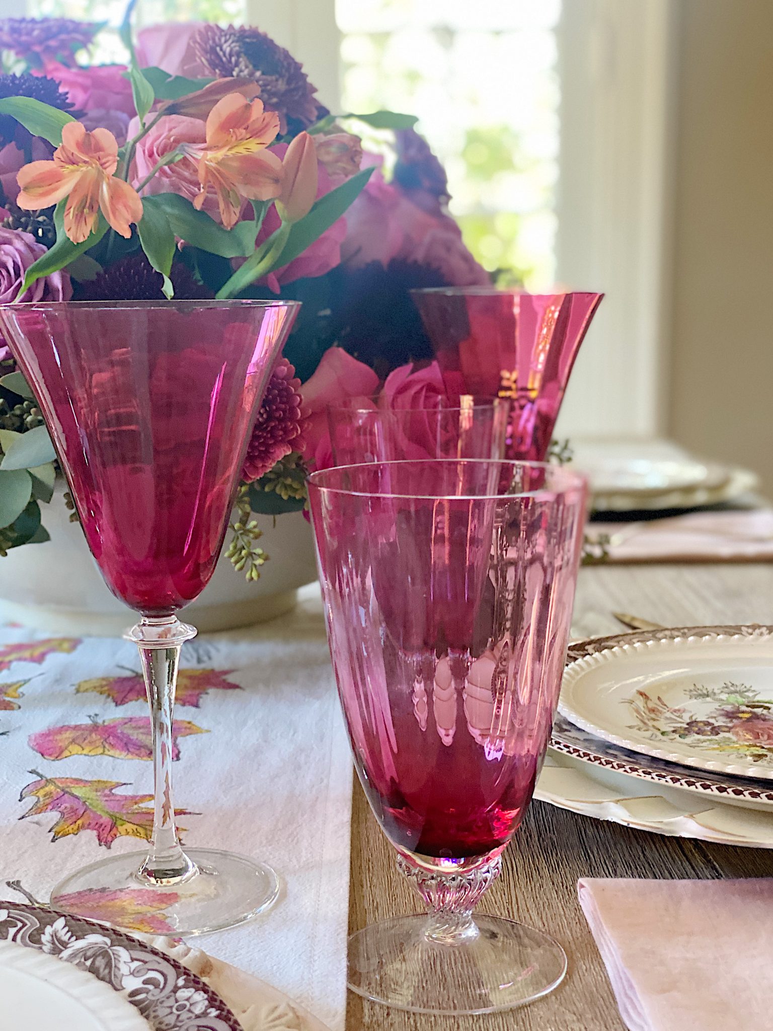 A Tablescape in Thanksgiving Colors