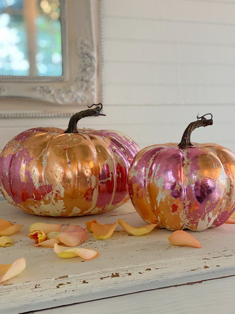 DIY Fall Pumpkin Metal Leaf