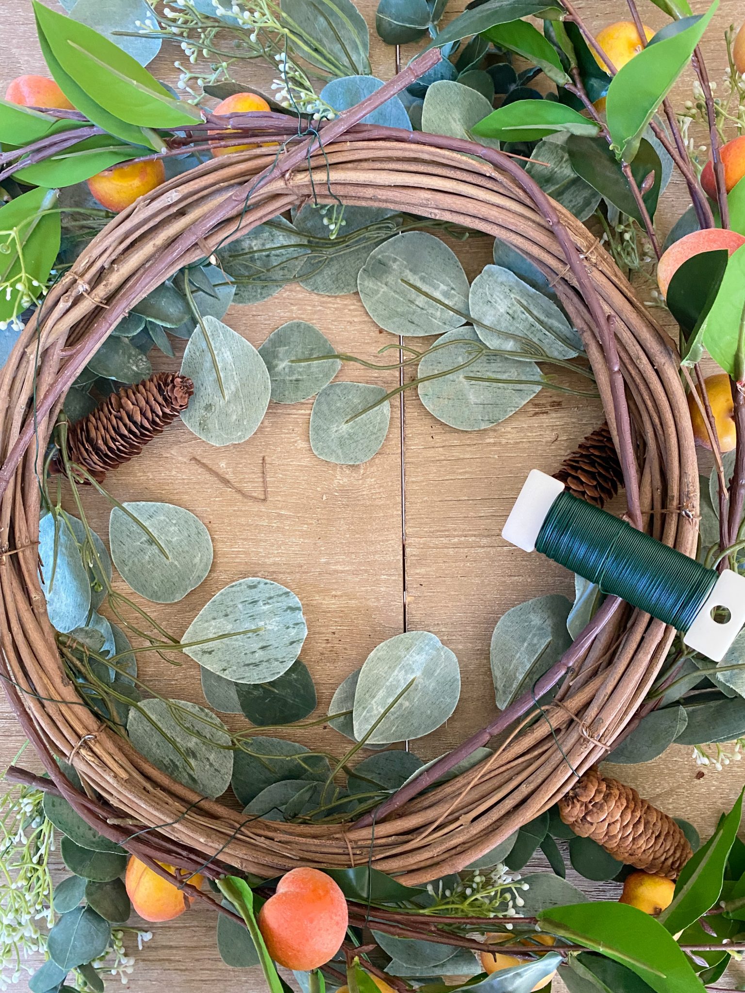Easy Fall Thanksgiving Wreath