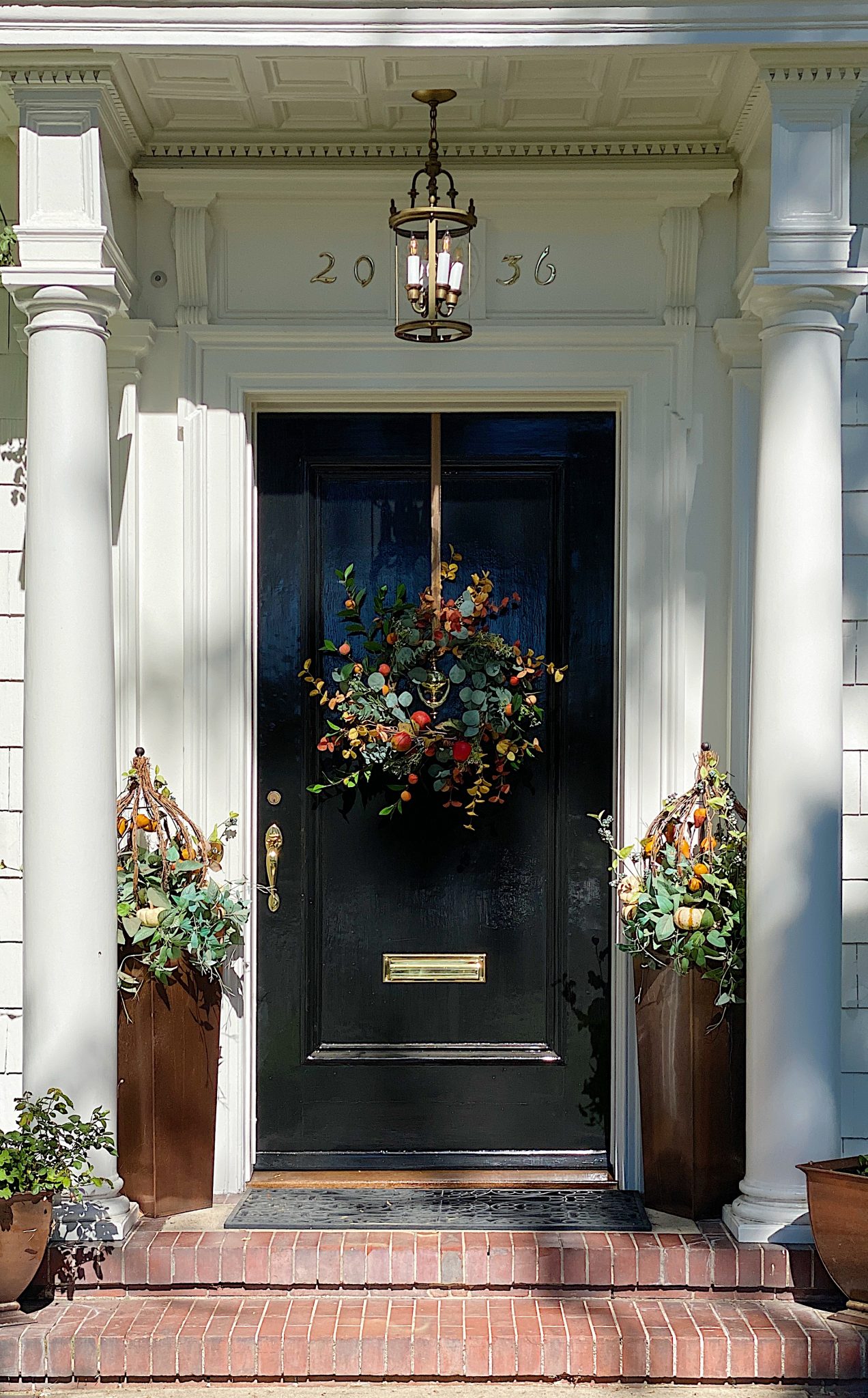 Easy Fall Thanksgiving Wreath.