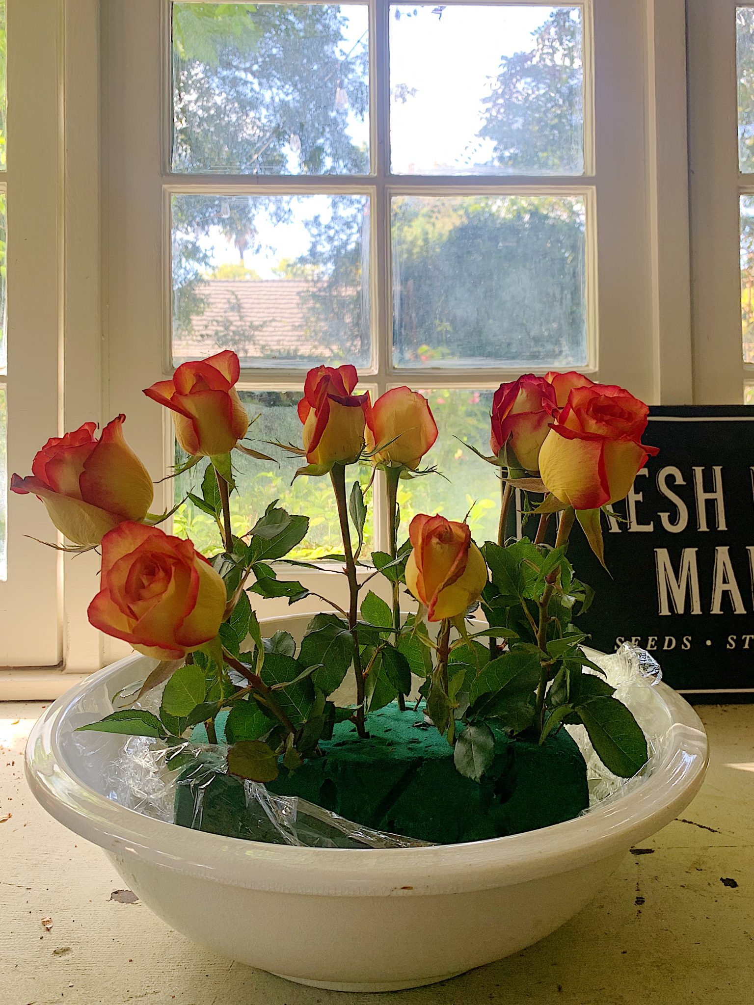 Easy Faux Thanksgiving Flowers Arrangement