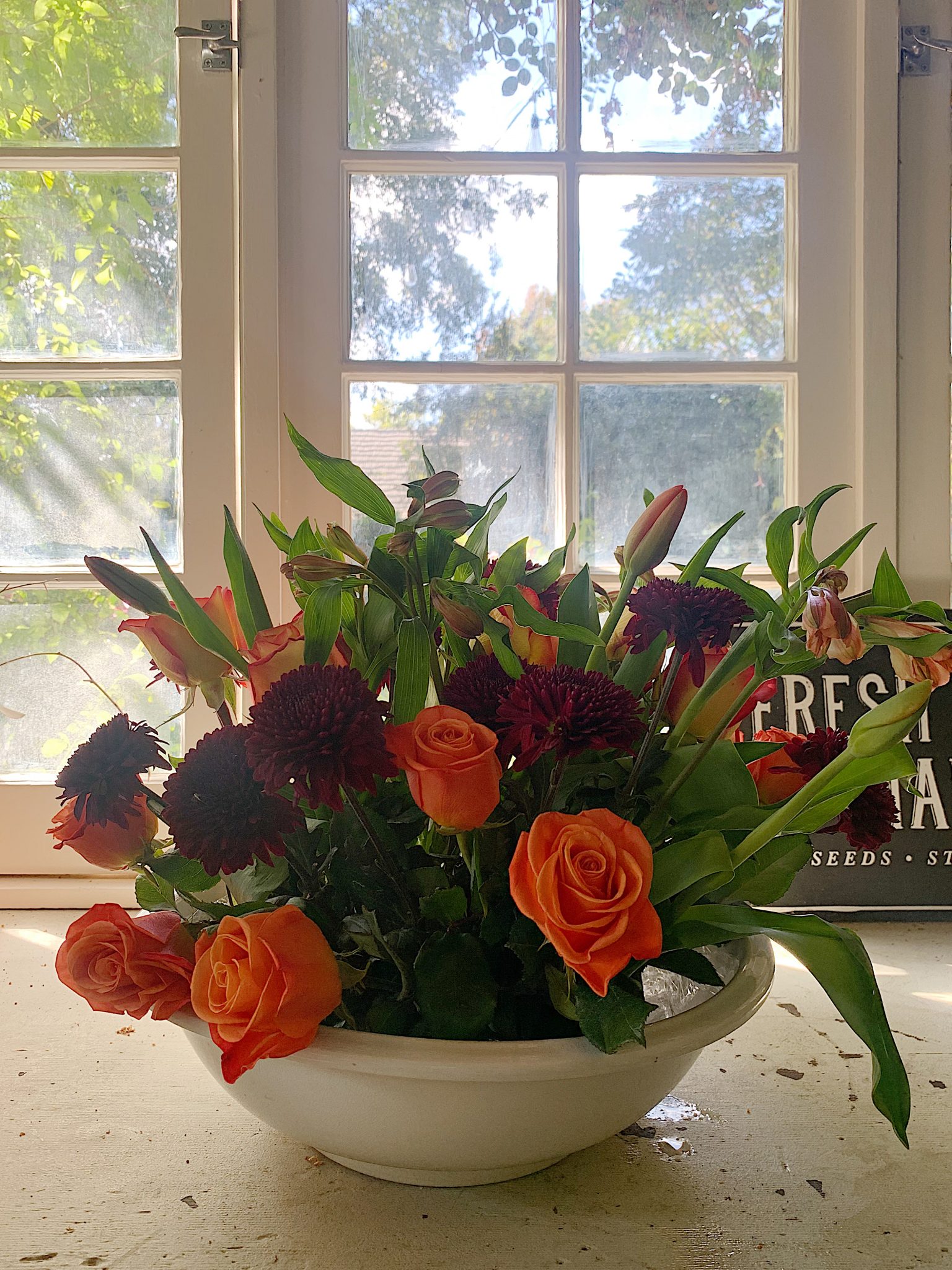 Easy Thanksgiving Fresh Flower Arrangement 2