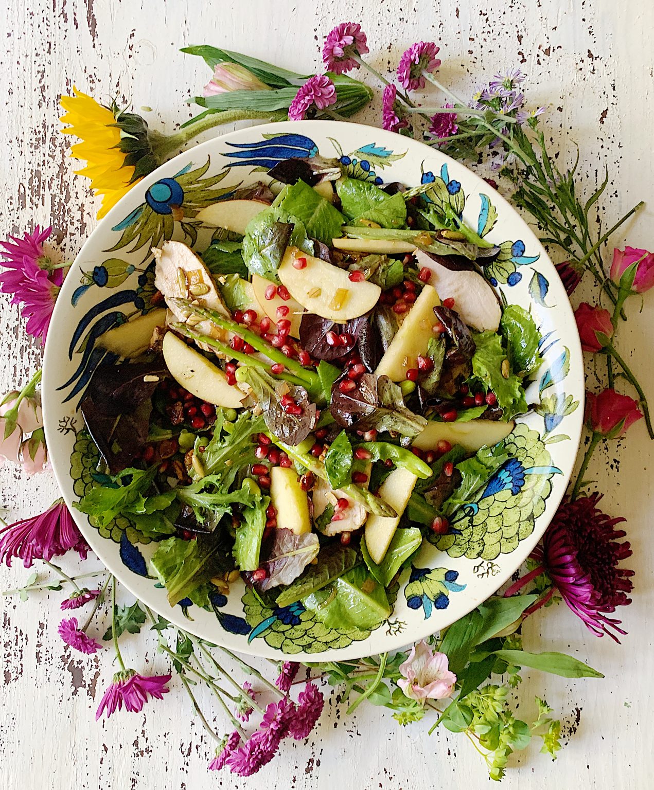Fall Harvest Salad with Sweet Onion Dressing