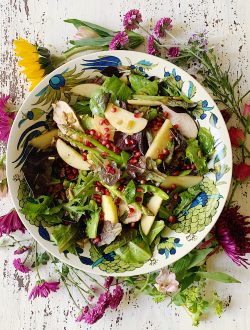 Fall Harvest Salad with Sweet Onion Dressing