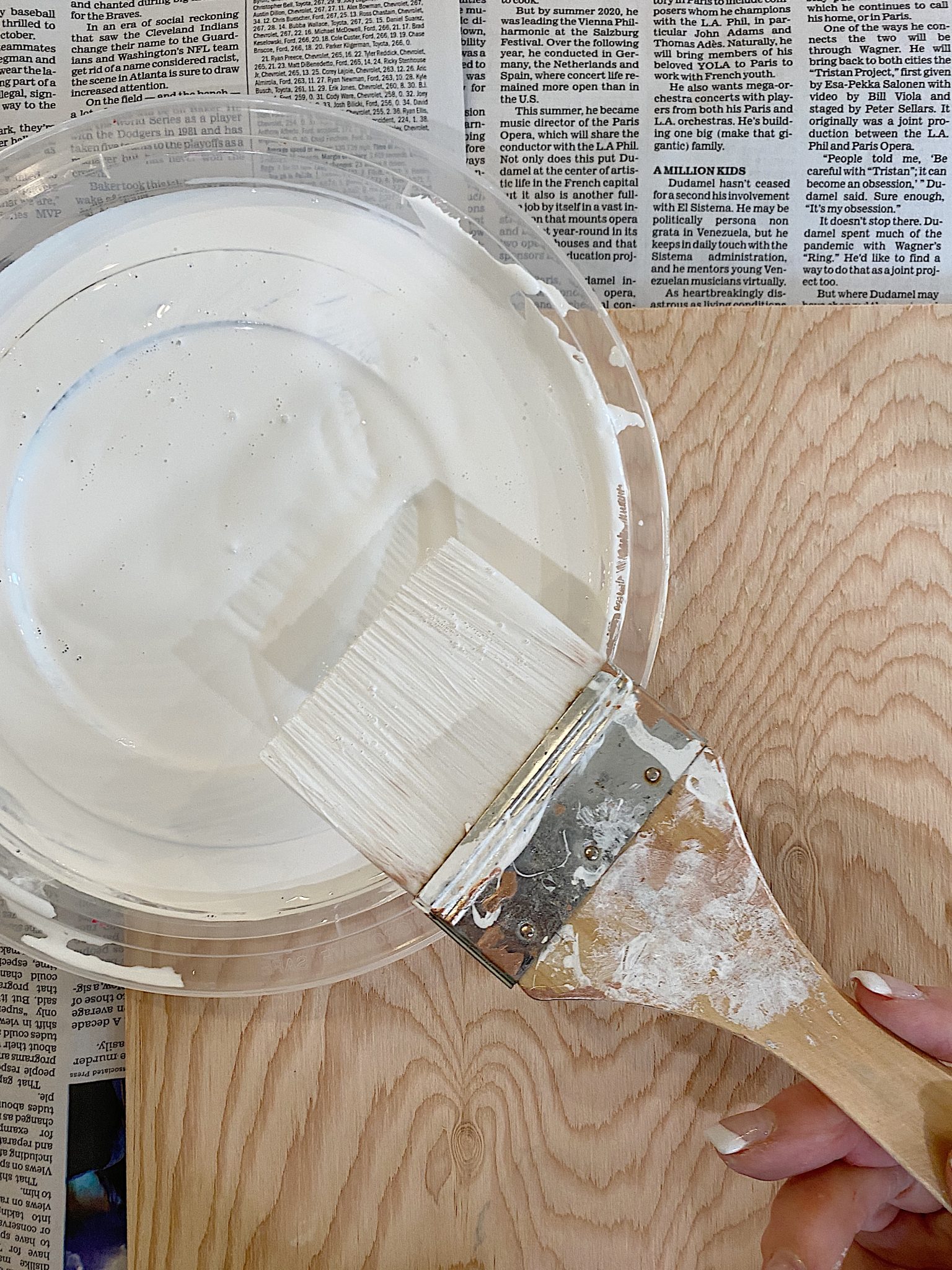 Paint the Wood Chargers
