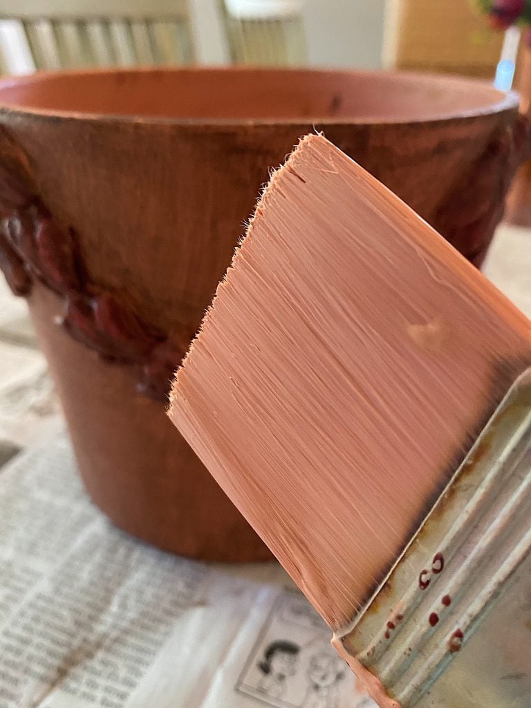 Painting the Ceramic Planter