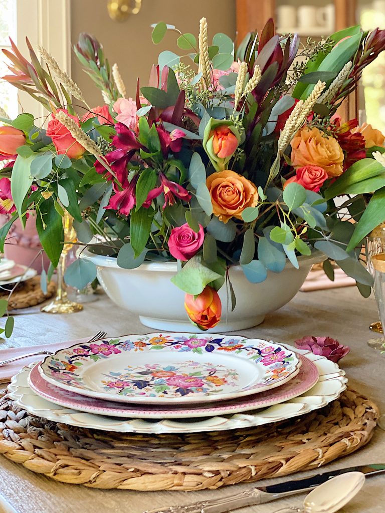 Thanksgiving Centerpiece Colors