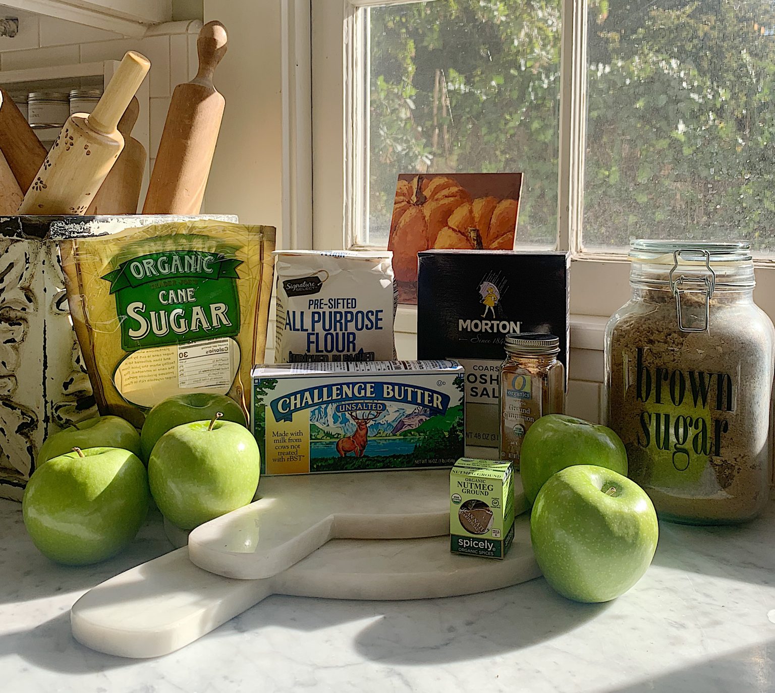 Warm Apple Pie Crust A La Mode Ingredients