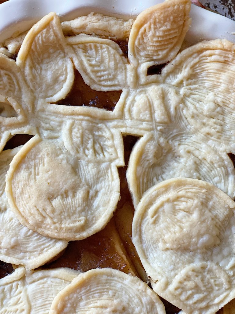 Warm Apple Pie Stamped Crust