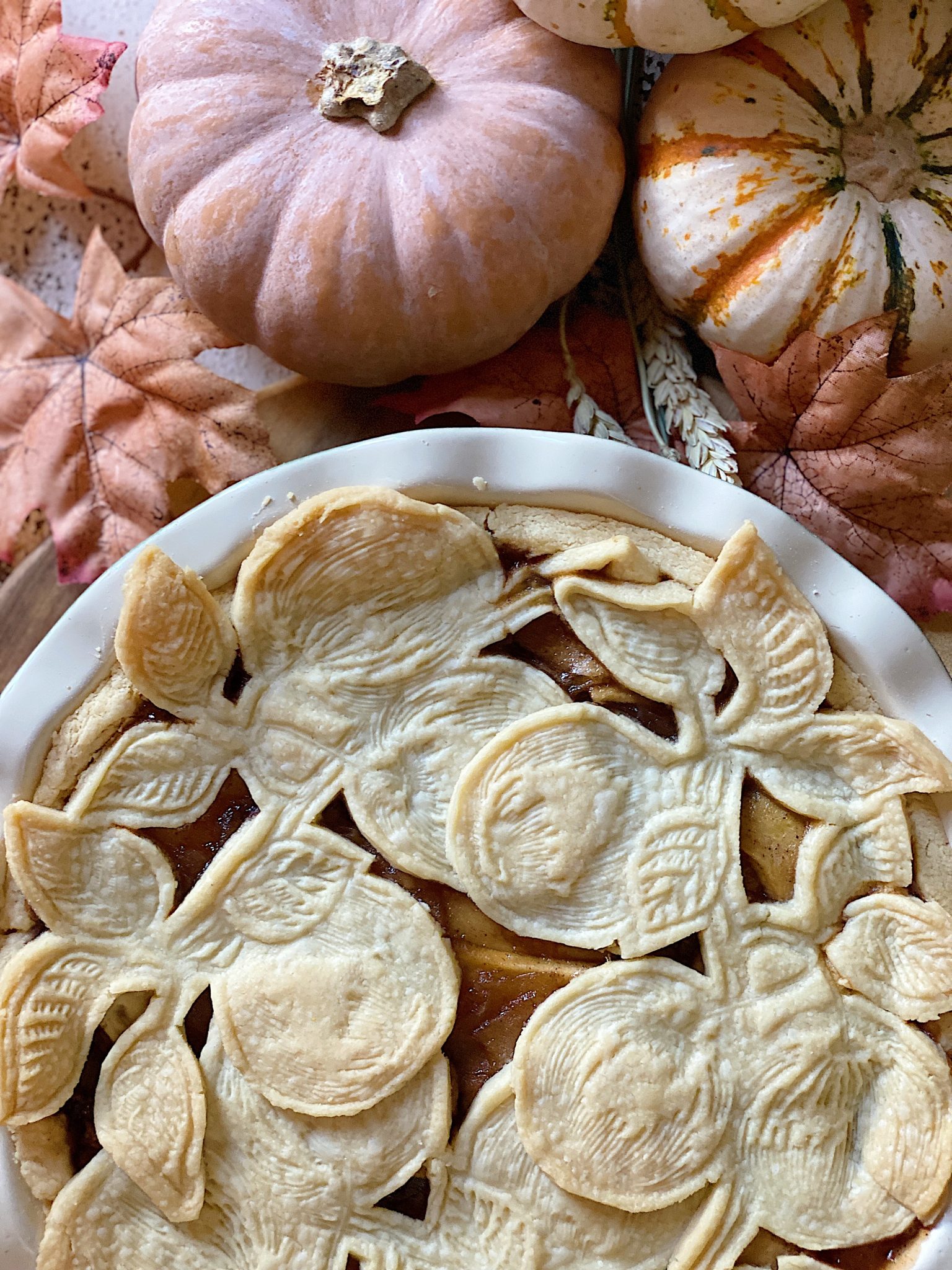 Warm Apple Pie with Apple Crust