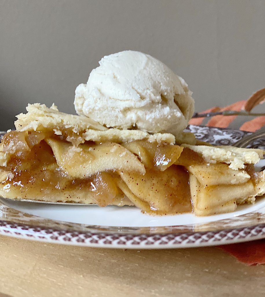 Warm Apple Pie with Ice Cream