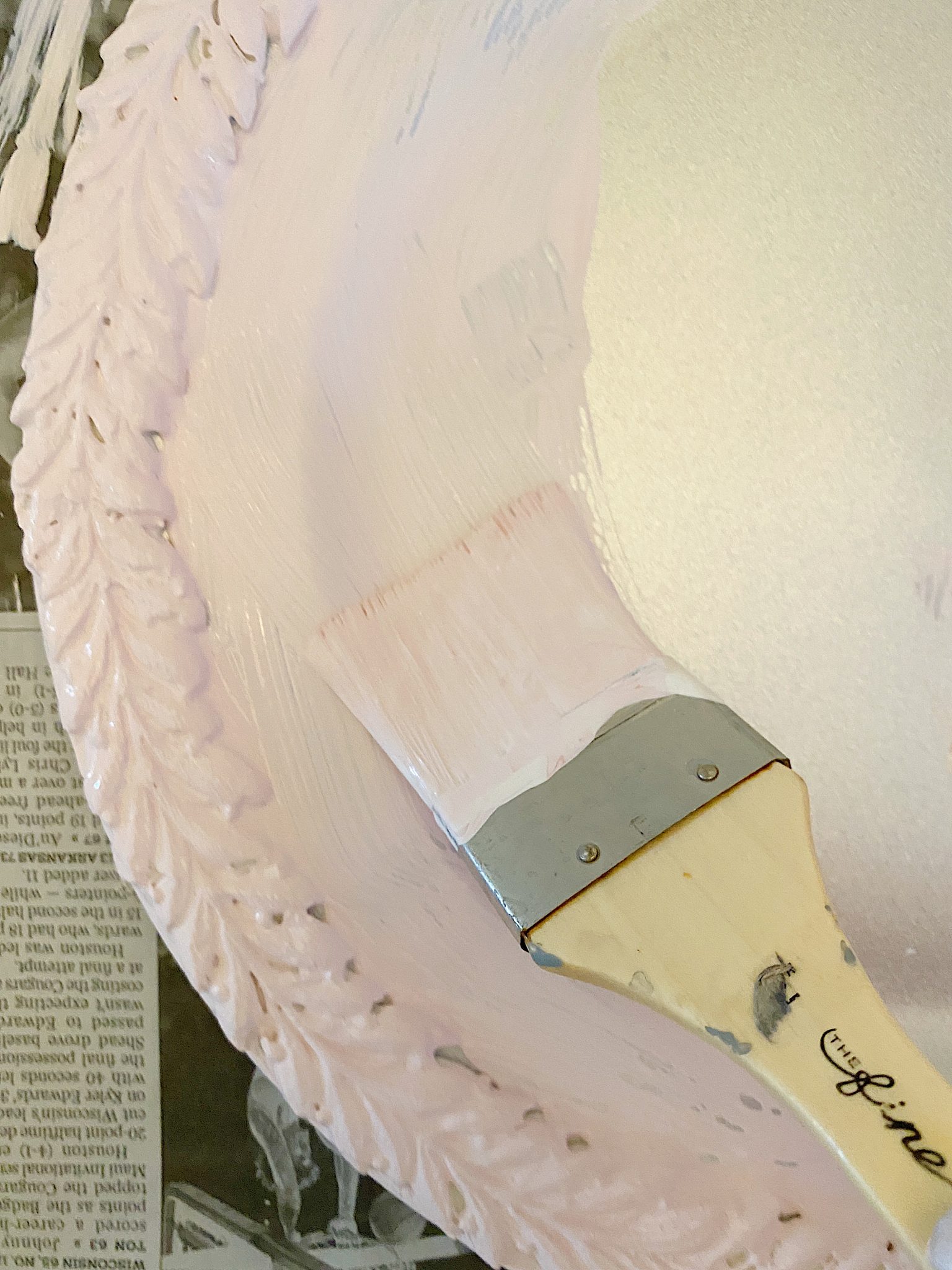 A Christmas Table with Pink Charger Plates