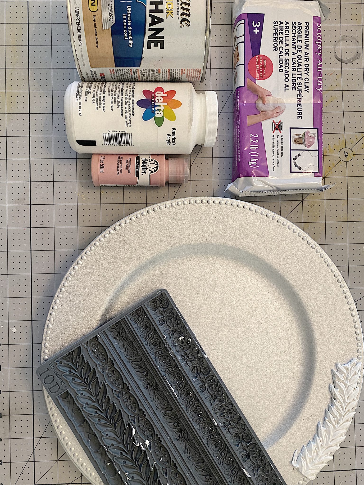 A Christmas Table with Pink Charger Plates