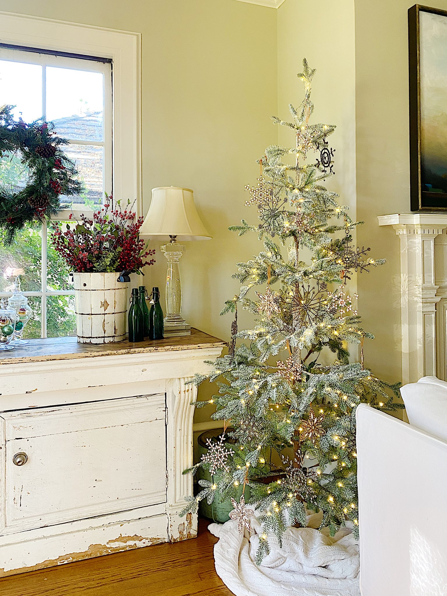 Balsam Hill Tree with Flocked