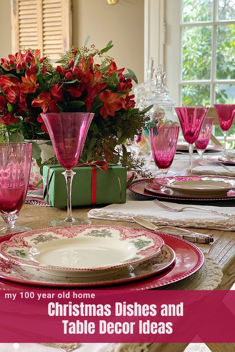 I love setting tables at Christmas which explains why I own so many Christmas dishes! Today I am sharing some fun Christmas table decor.