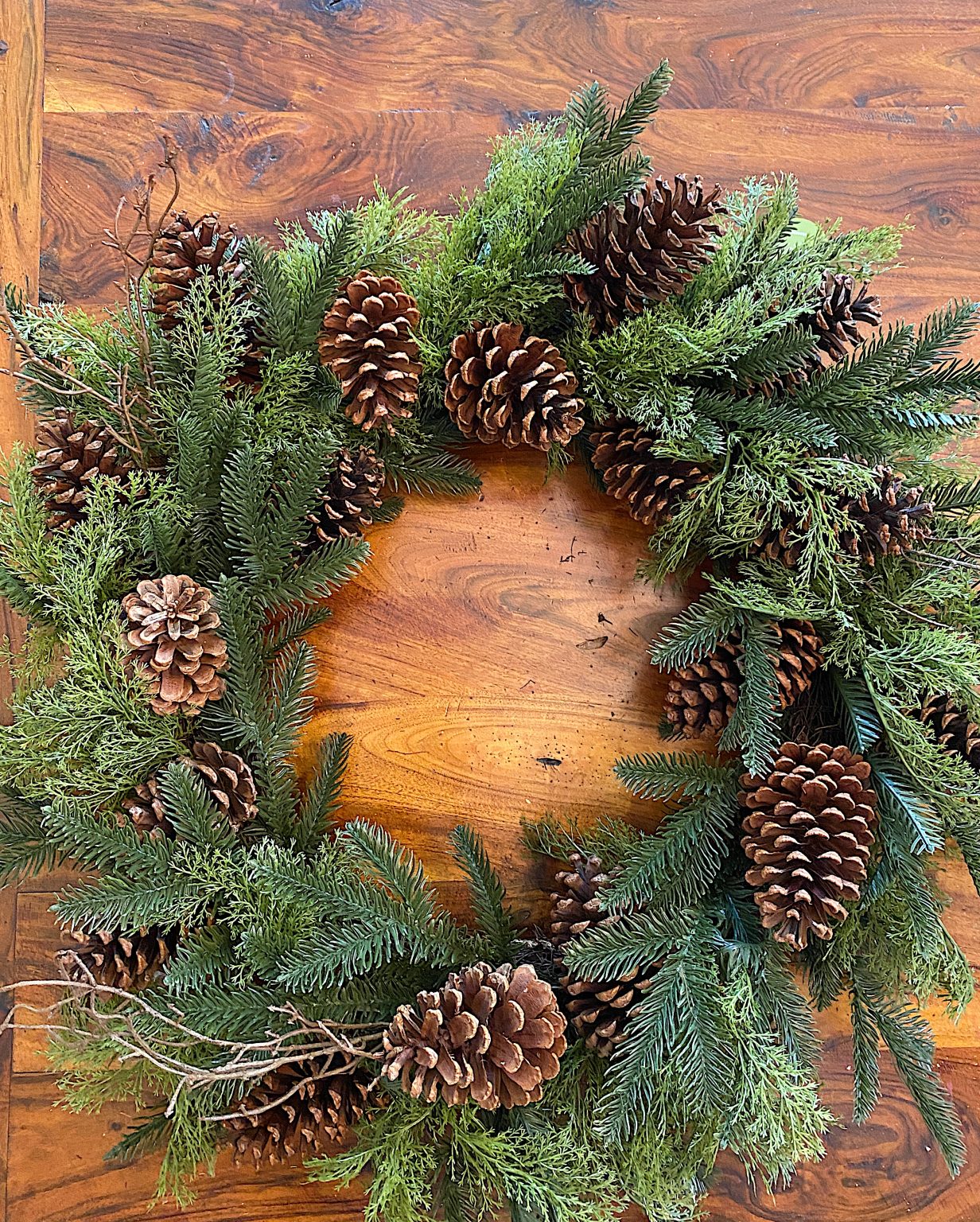 Christmas Wreath Before Greens