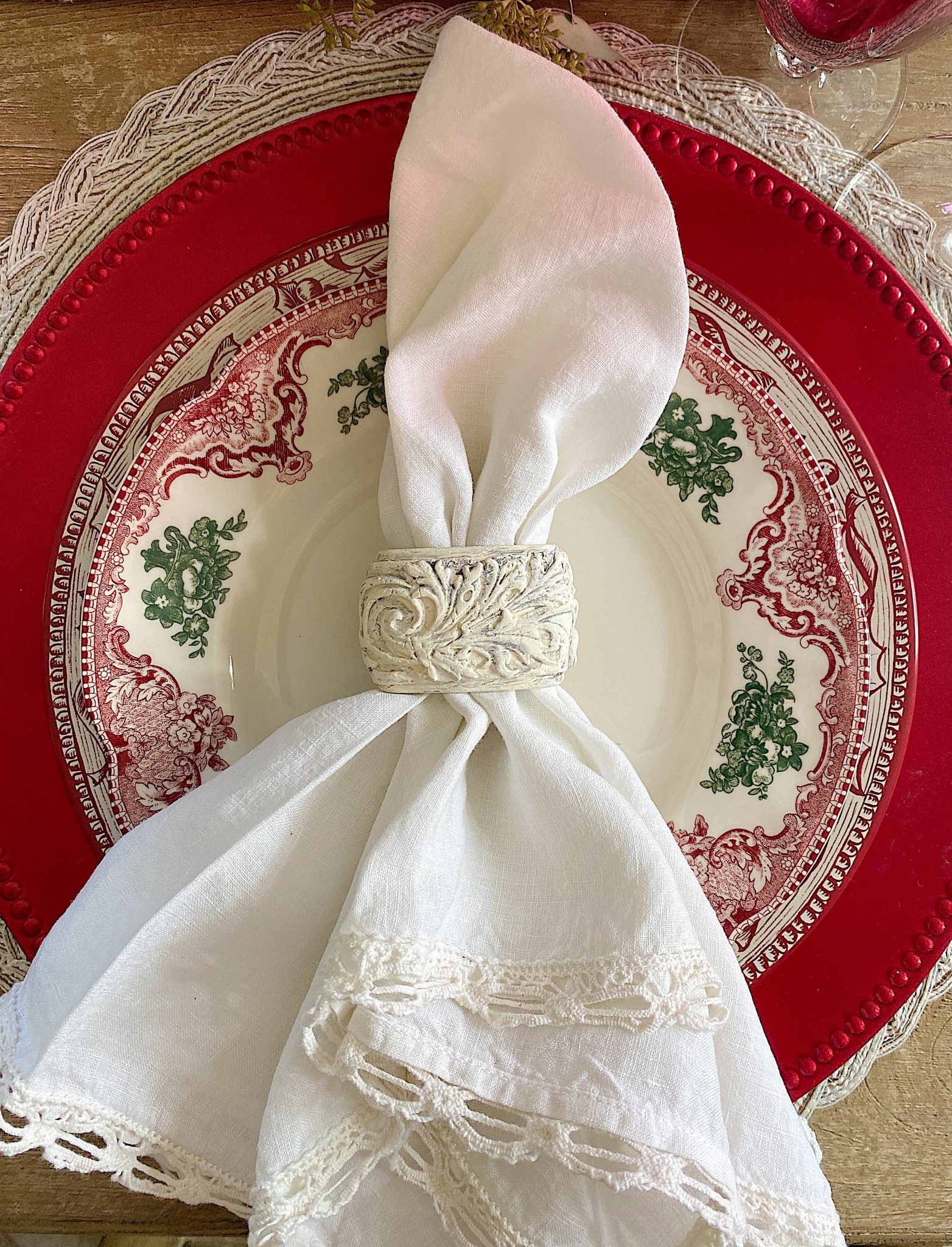 Napkin Ring Handmade with Love