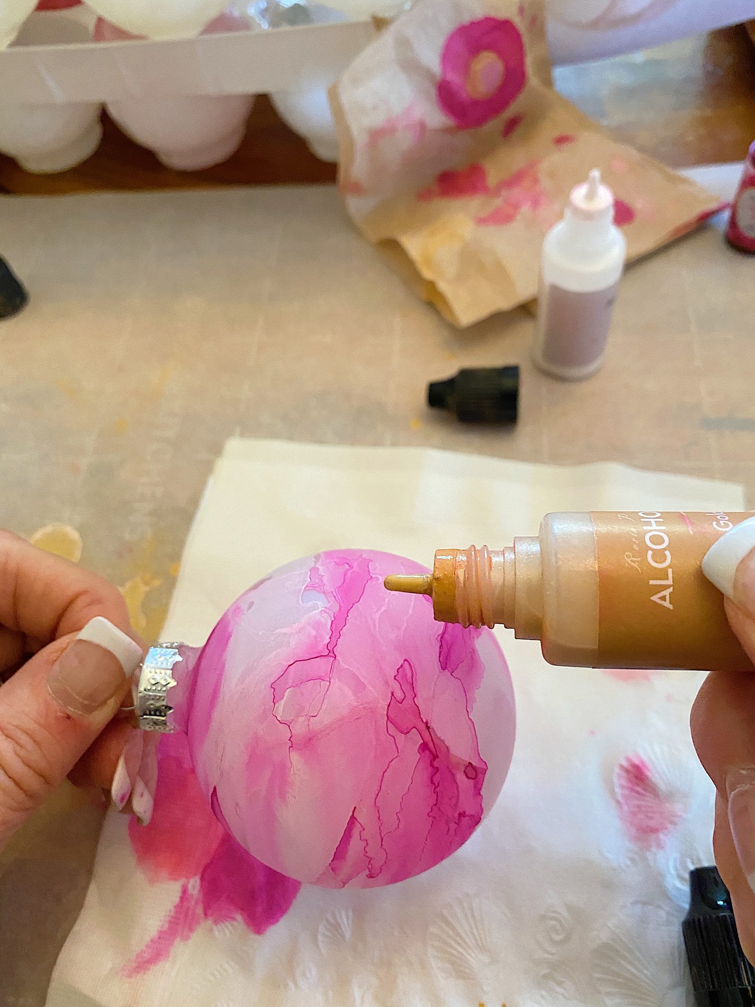 Pink Christmas Ornaments