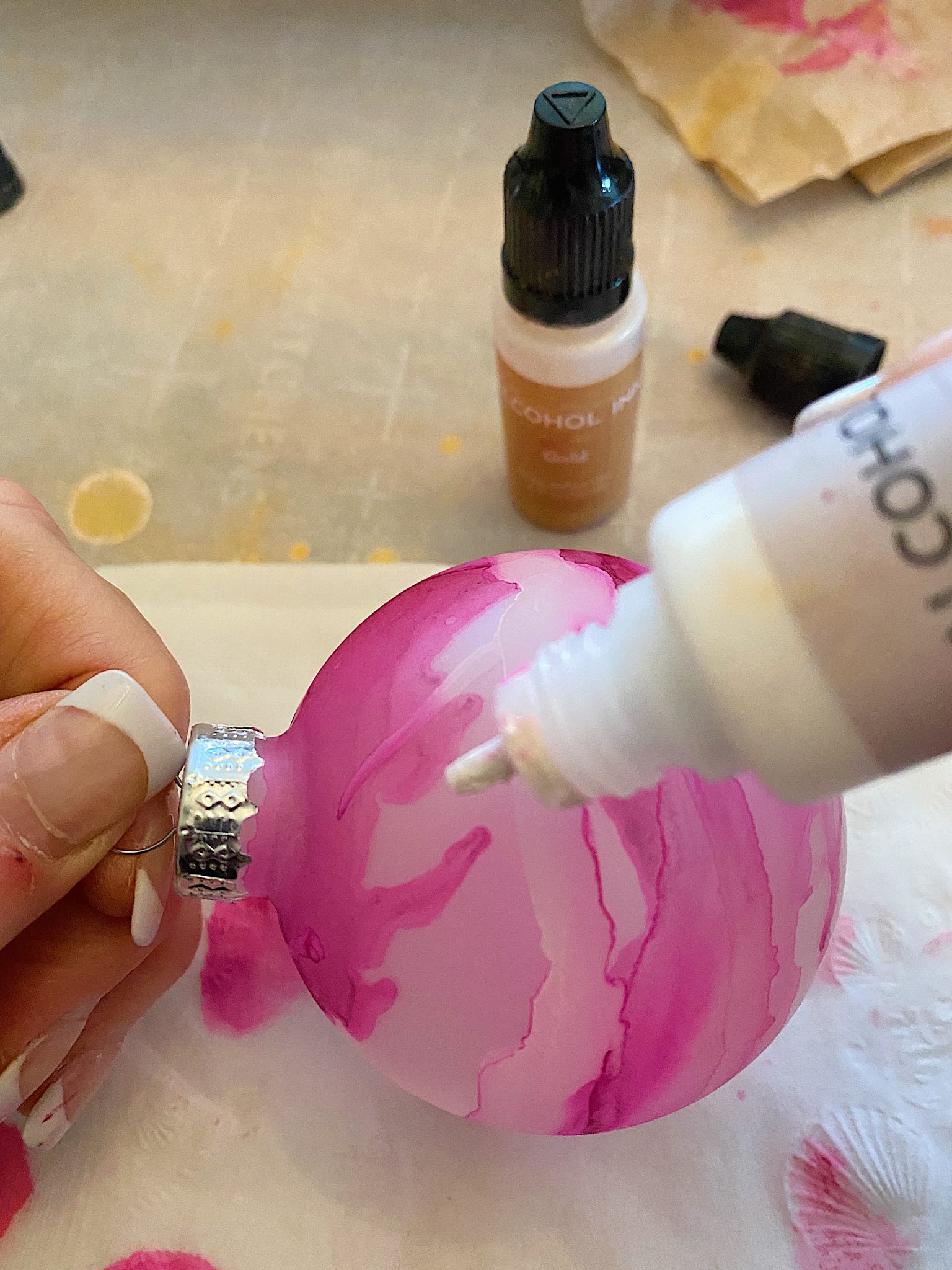 Pink Christmas Ornaments