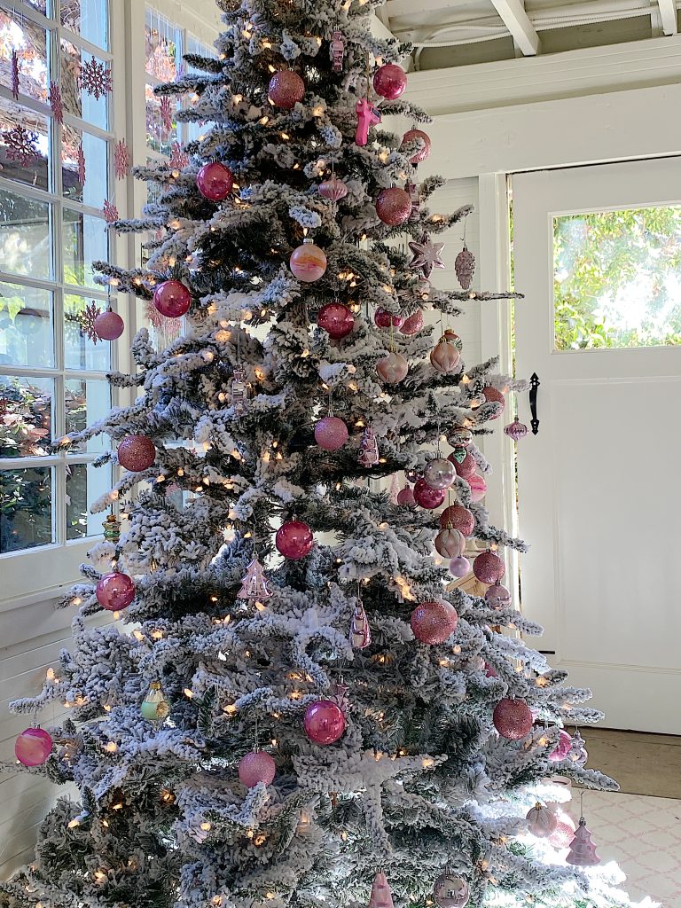 Pink Christmas Tree Closeup