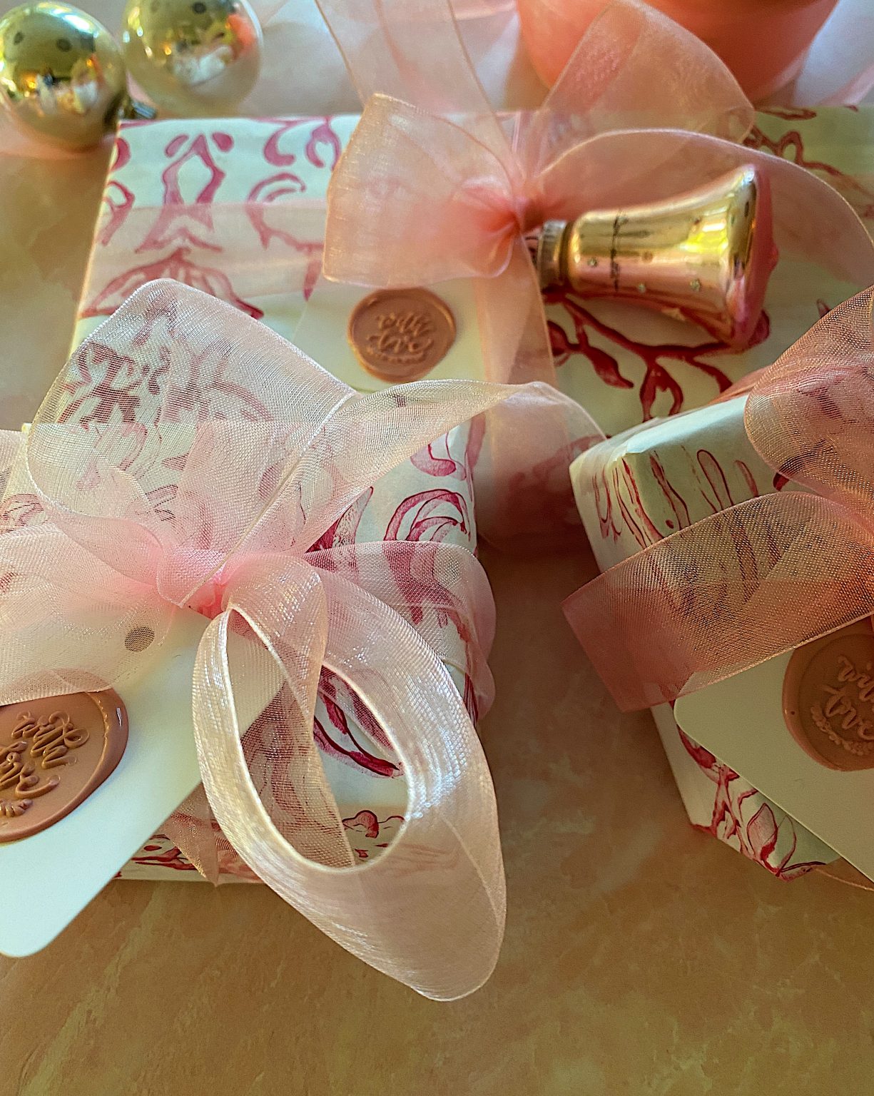 Pink Christmas Wrapping Paper