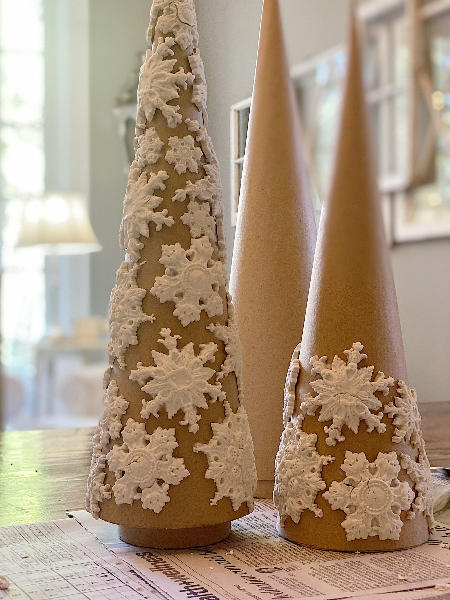 Pink Tabletop Christmas Tree DIY