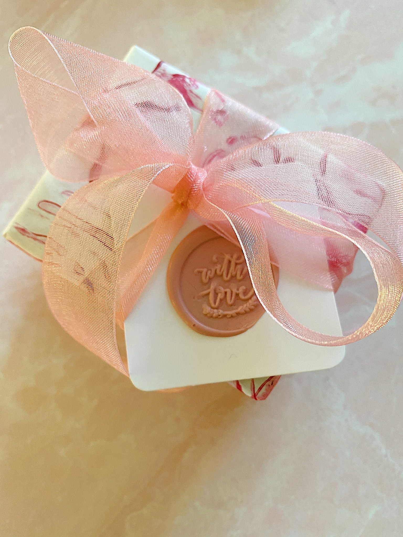 Pink christmas wrapping Paper 1