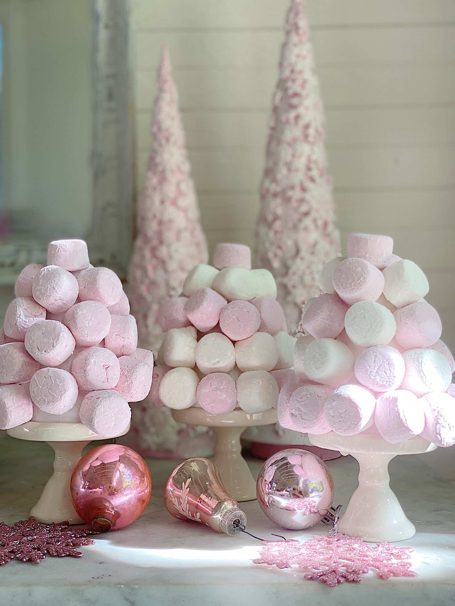 A Pink Marshmallow Hot Chocolate Bar