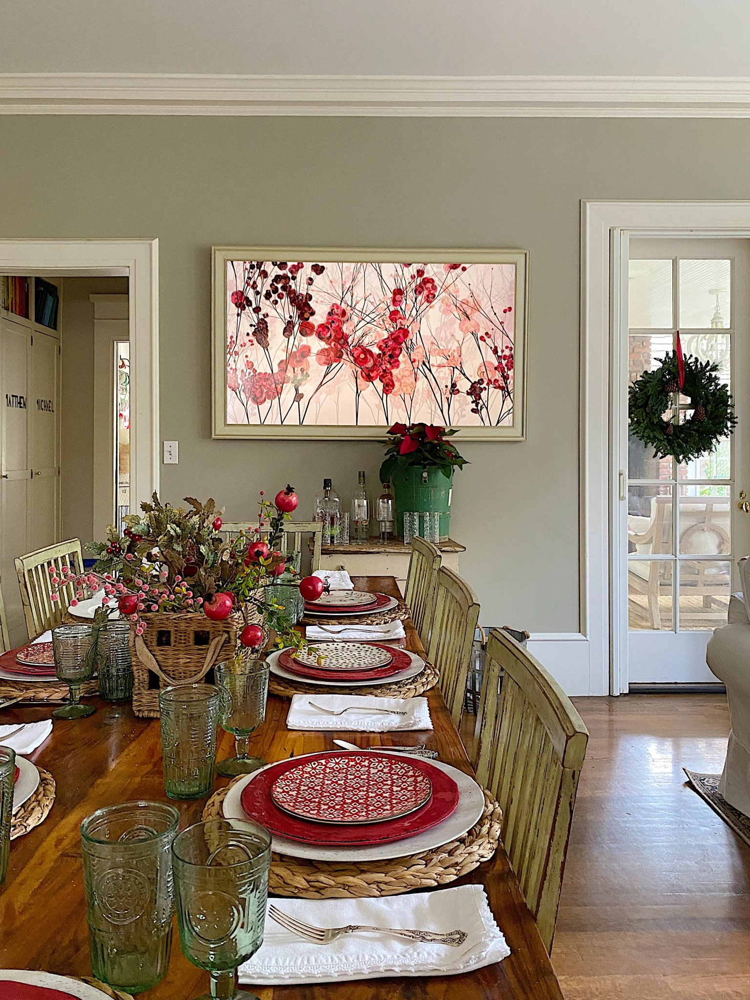 Christmas Family Room Home Tour