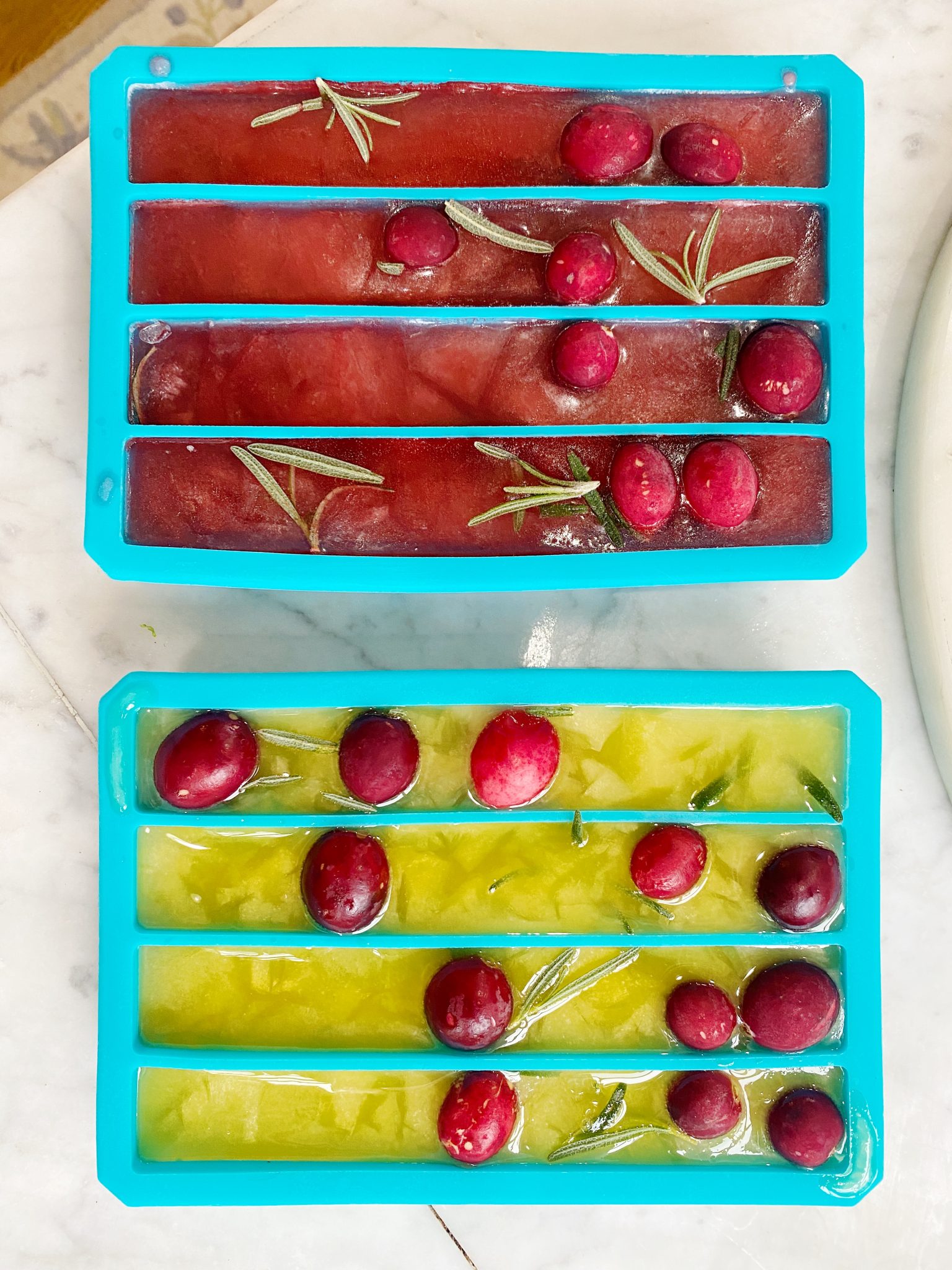 Christmas Mimosa Ice Trays