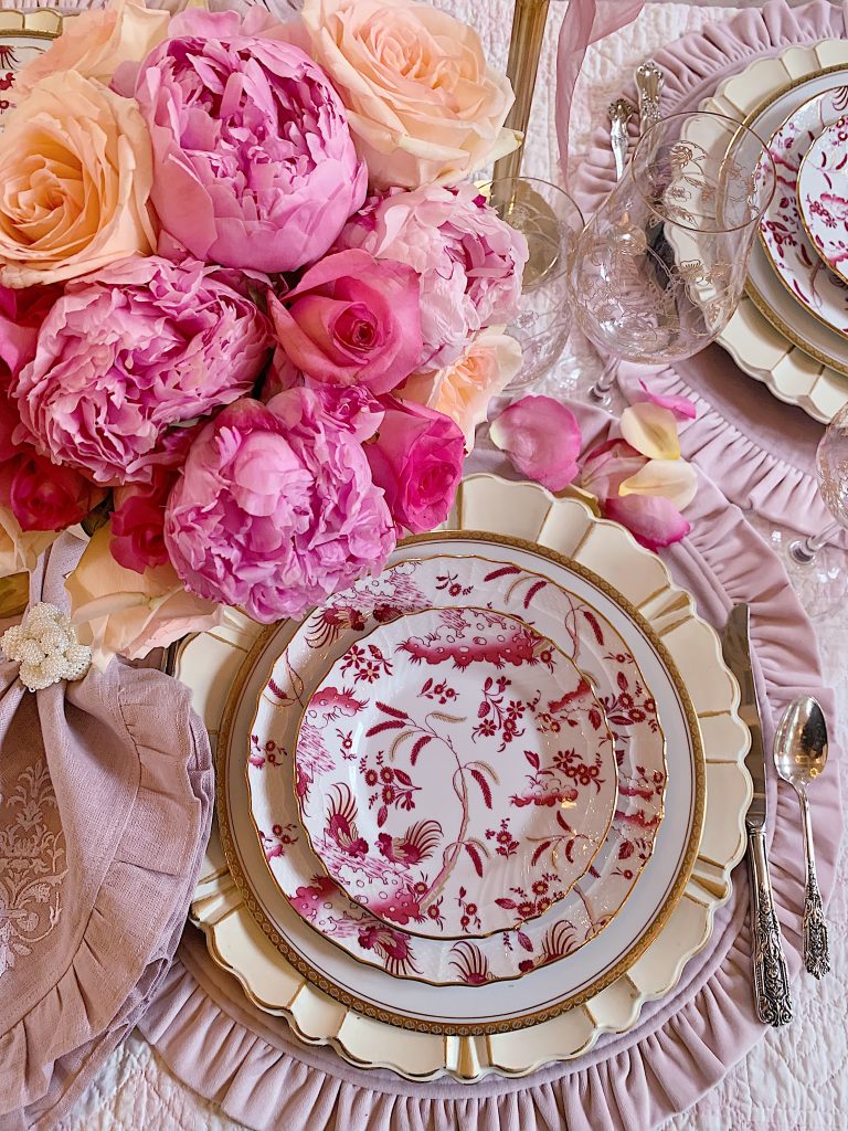 Pink Table for the Holidays