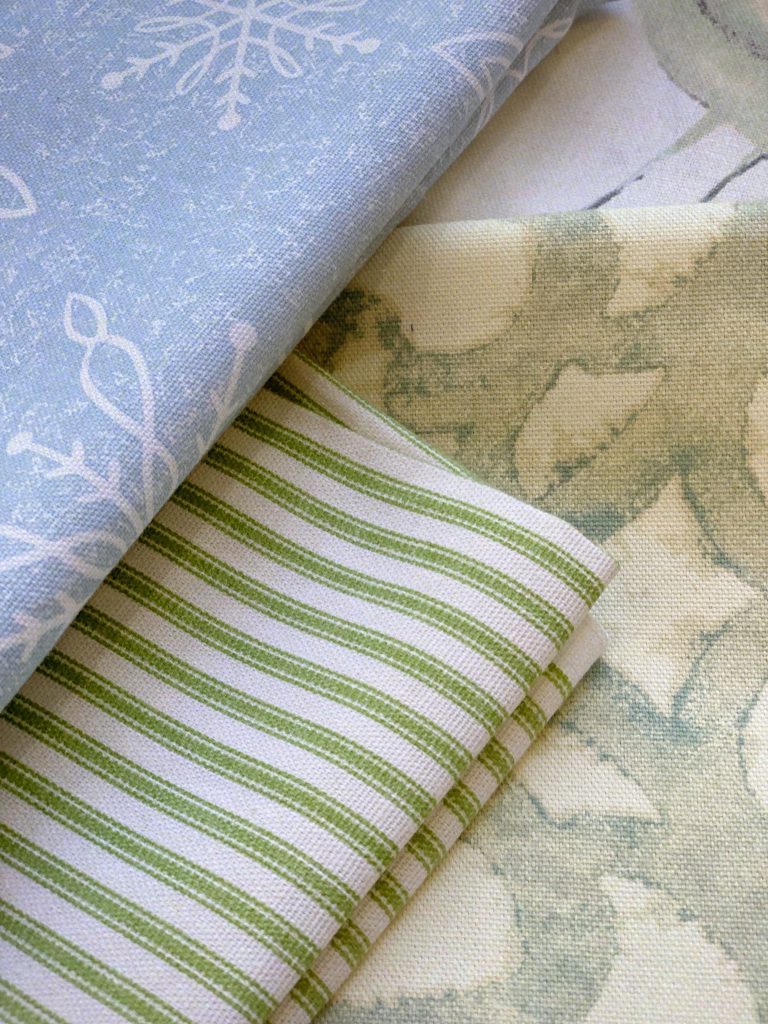 A Winter Color Palette Fabric for Pillows