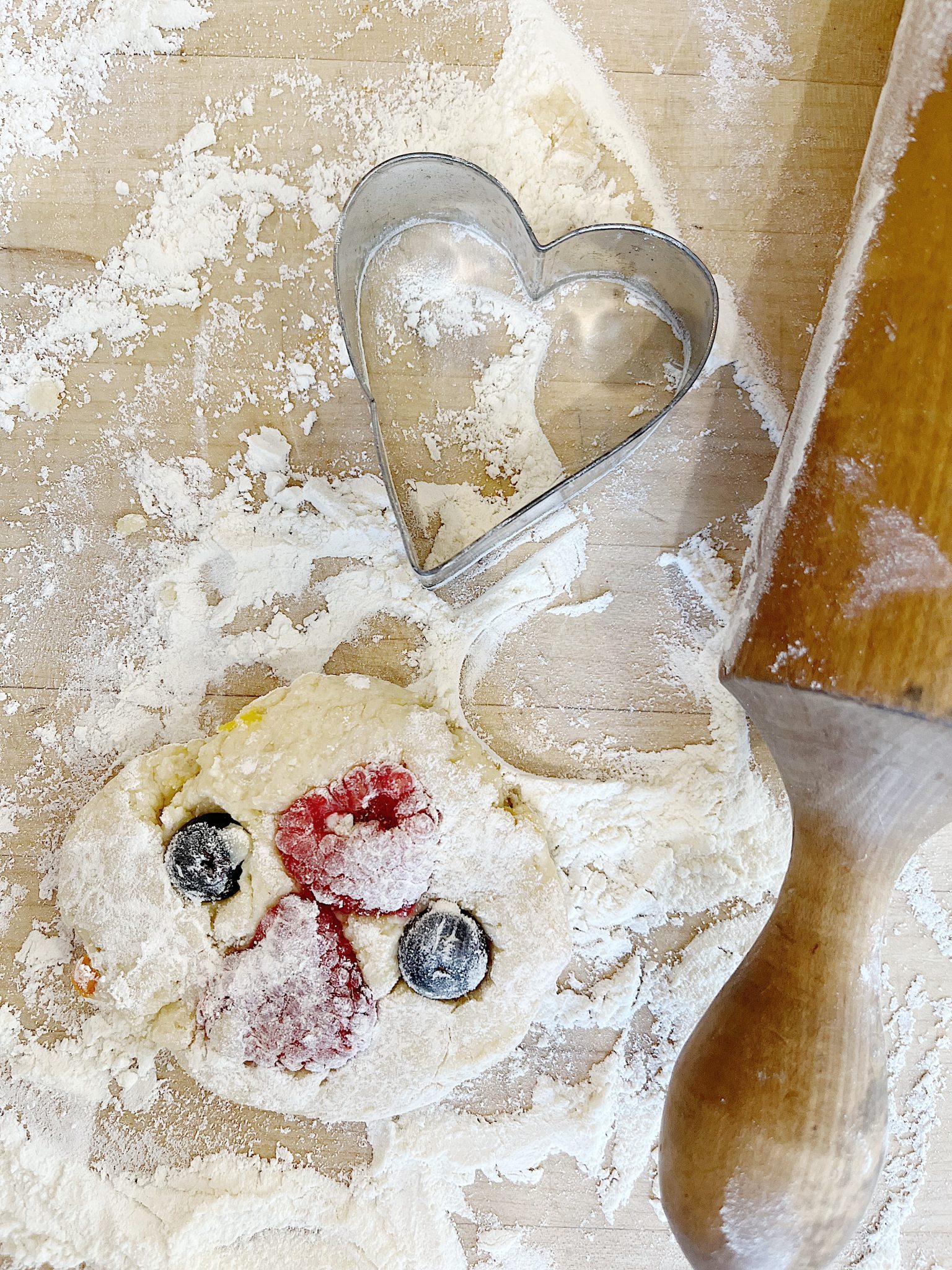 Blueberry Raspberry Gluten Free Scones.
