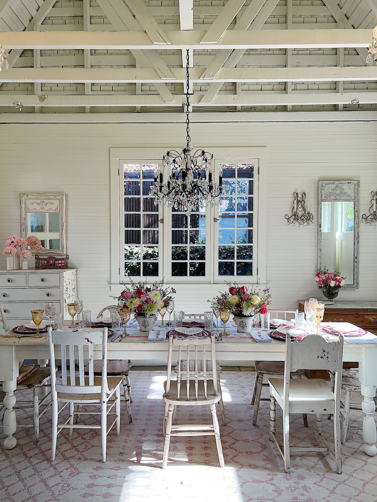 Carriage House Valentine's Day Table Decor