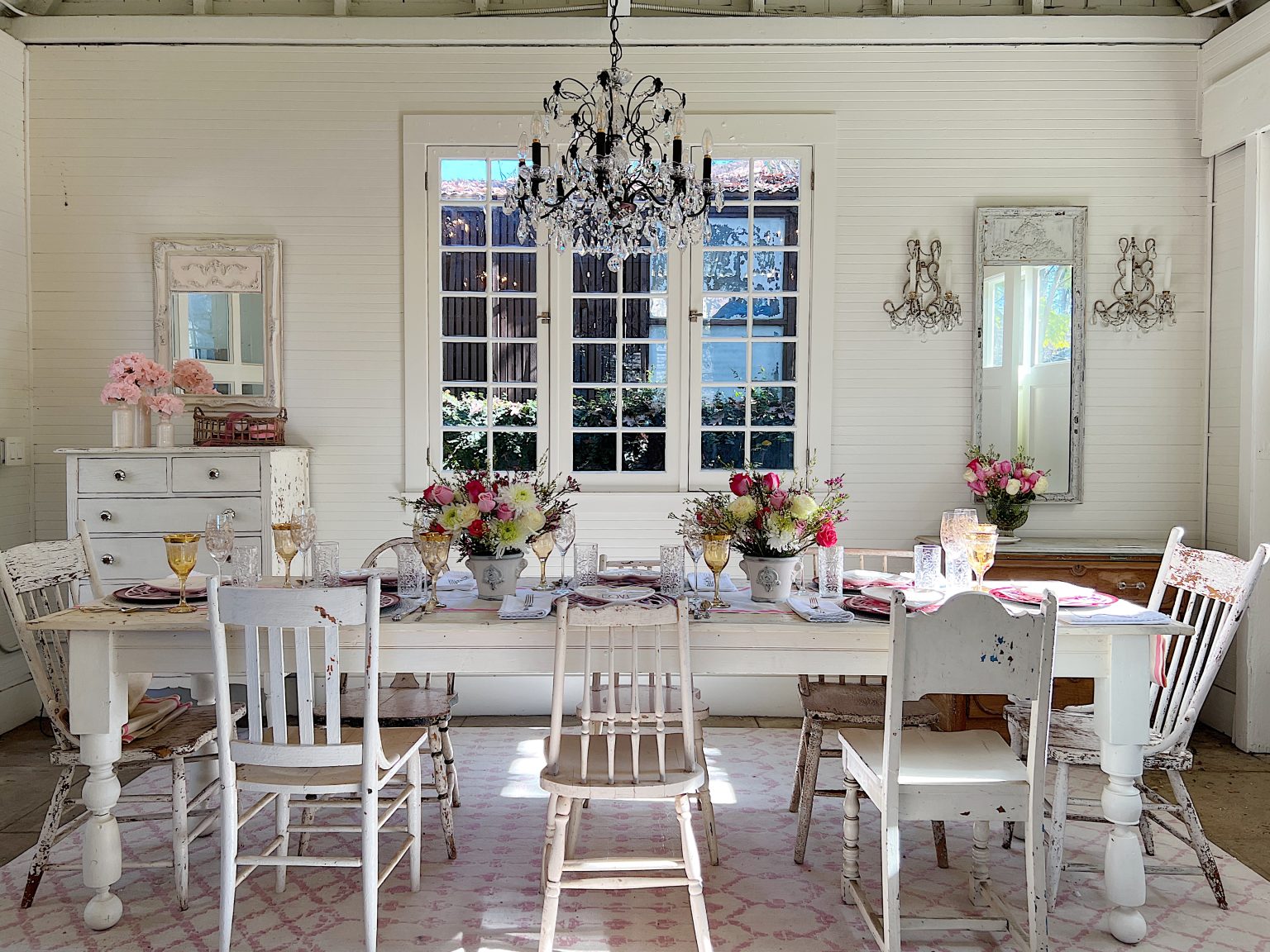 Carriage House Valentine's Day Table Decor